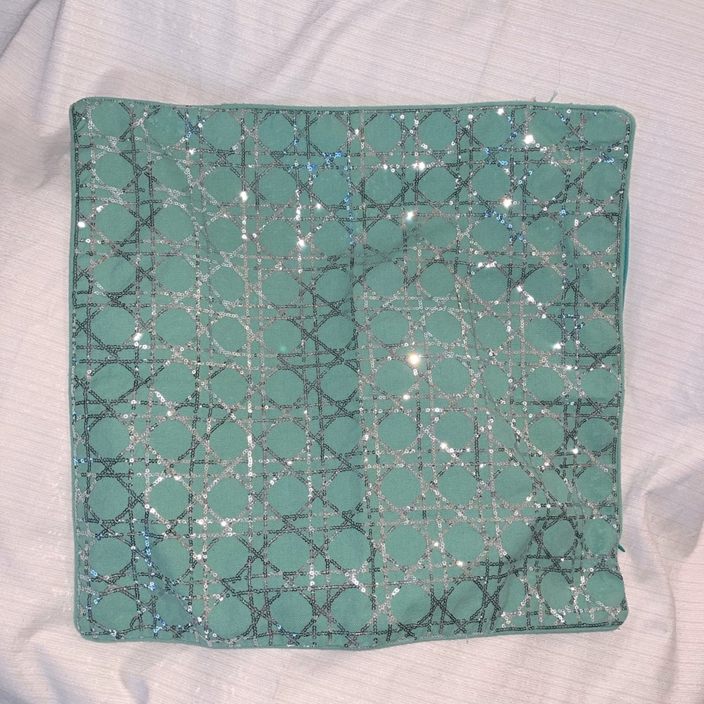 Super cute pillow case, seafoam green
